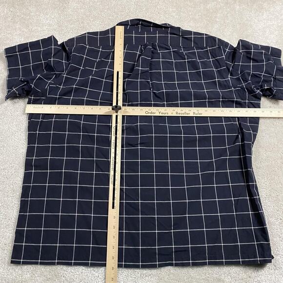 Polo Ralph Lauren Shirt Mens 2XL Windowpane Classic Fit Short Sleeve Camp Collar - Picture 5 of 8